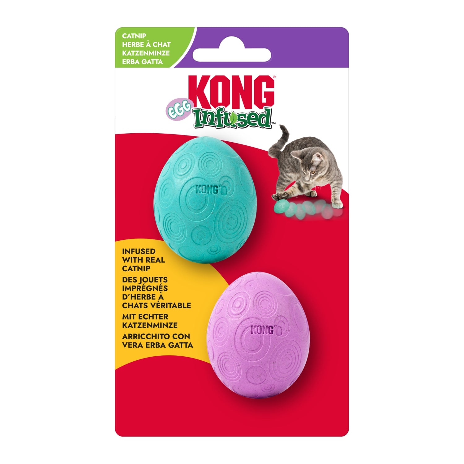 KONG Infused™ Catnip Egg 2pk