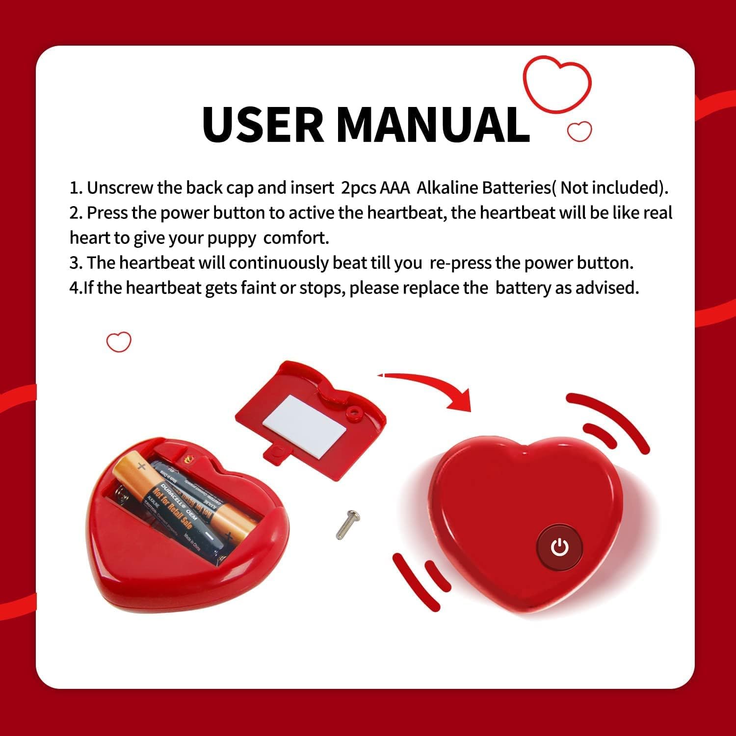 All For Paws Little Buddy Heart Beat Simulator