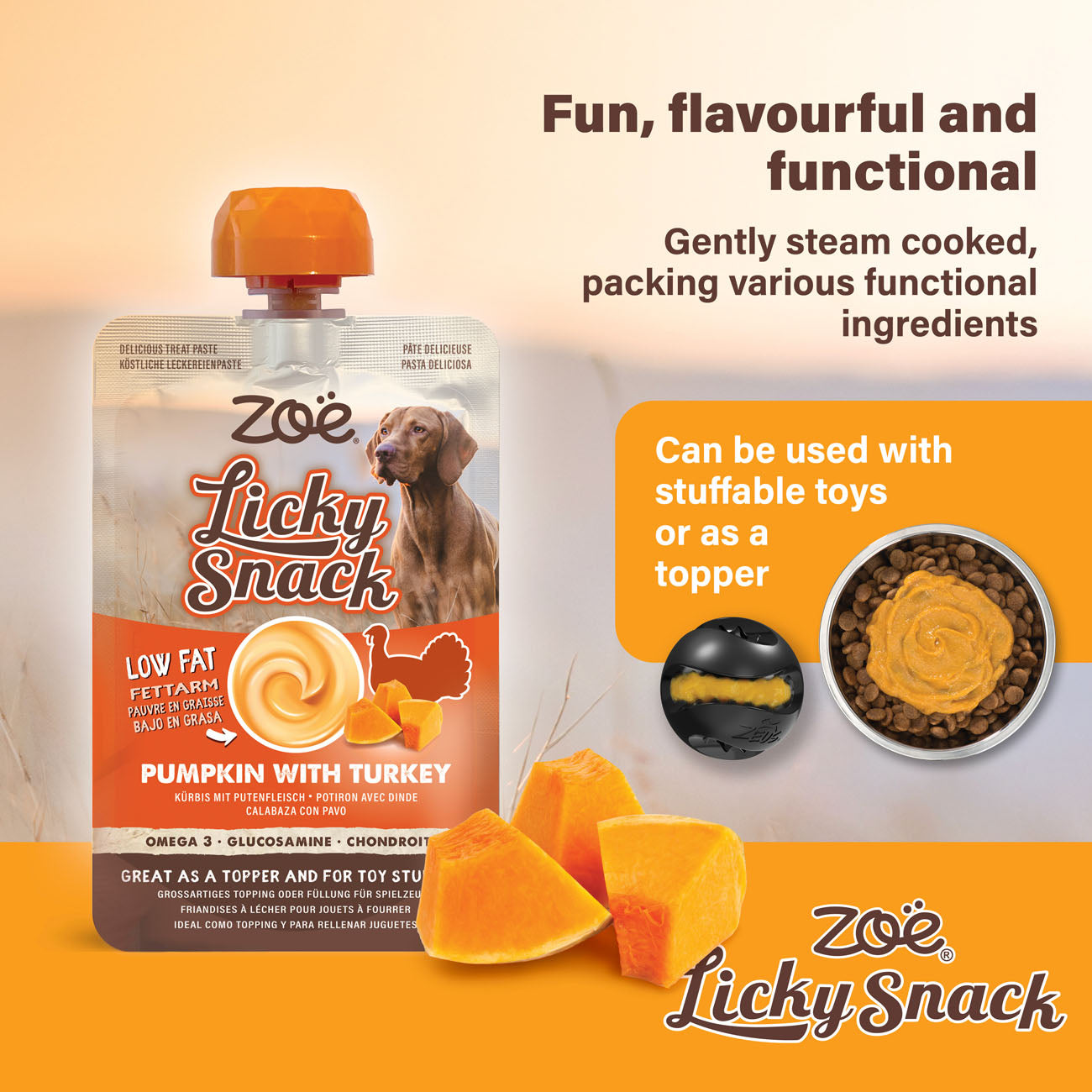 Zoë Licky Snack Pumpkin & Turkey 85g
