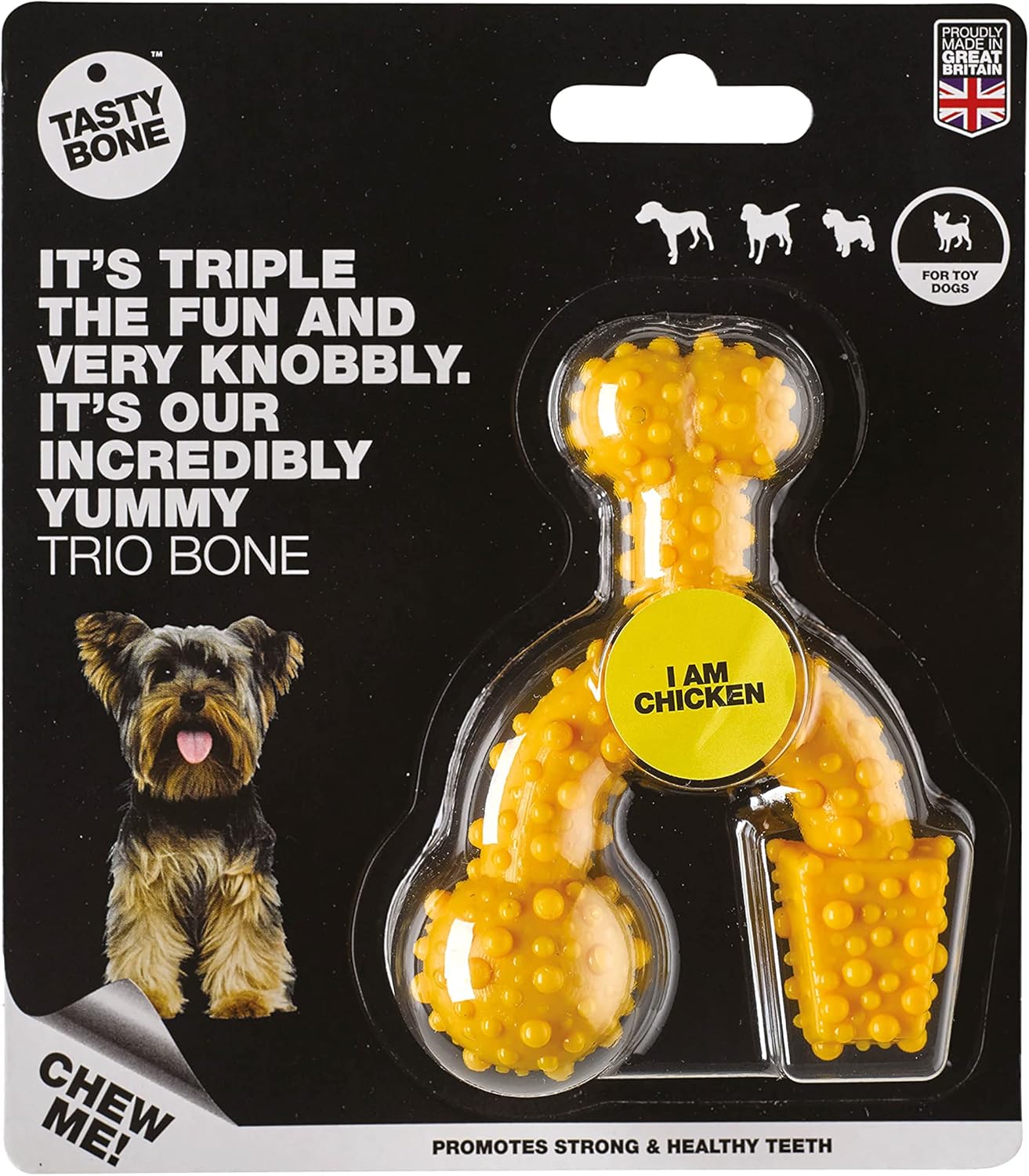TastyBone TRIO Tough Nylon Dog Chews for Toy Dogs 5 Flavours