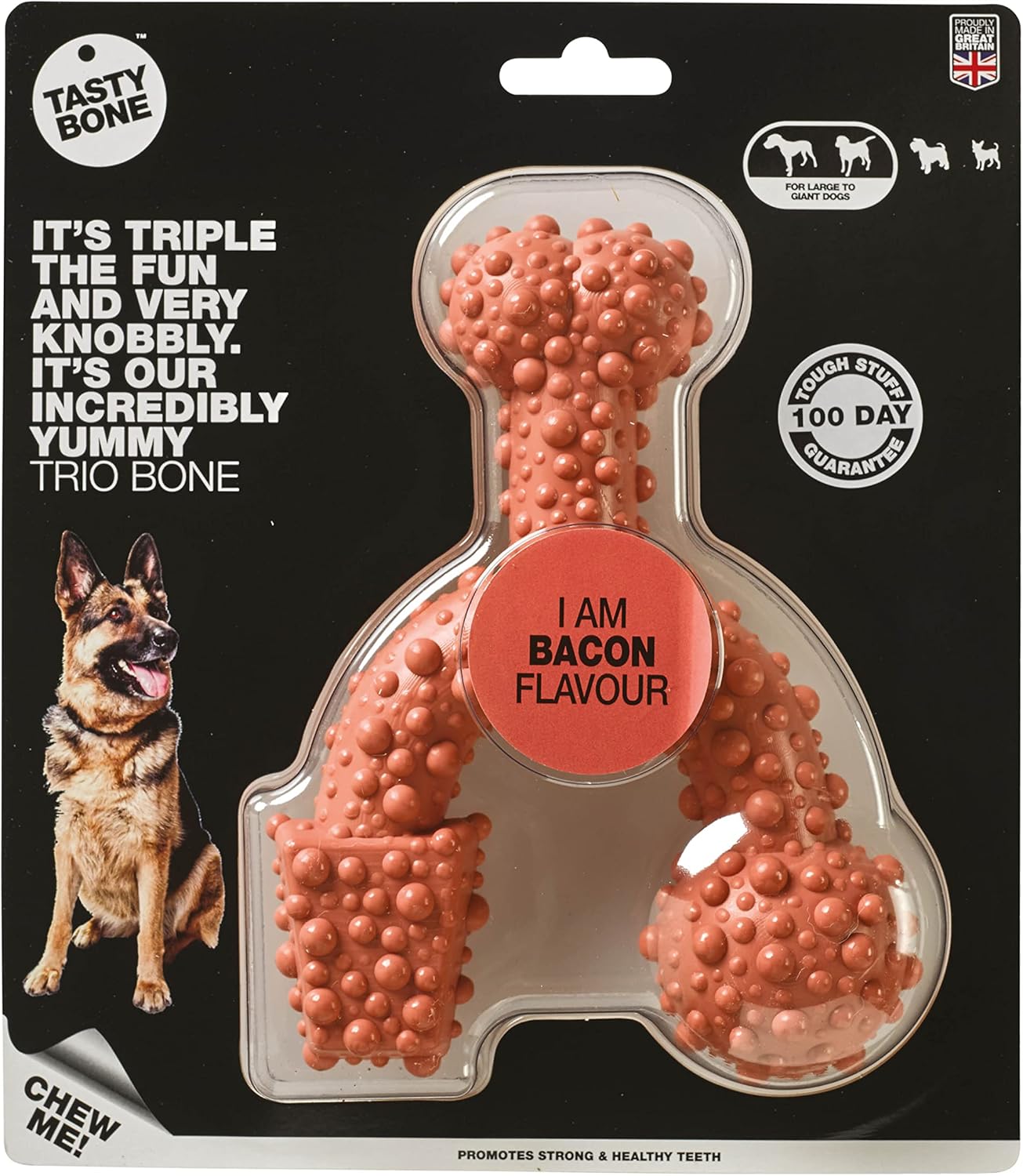 TastyBone TRIO Tough Nylon Dog Chews for Large Dogs 5 Flavours