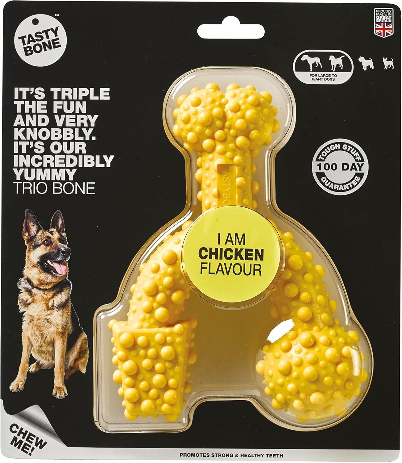 TastyBone TRIO Tough Nylon Dog Chews for Large Dogs 5 Flavours