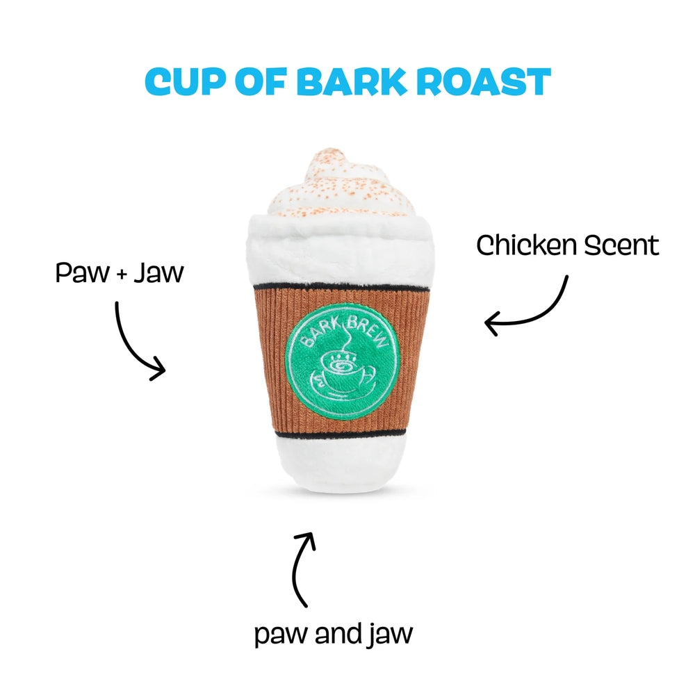 BARK Cup Of Bark Roast Plush Dog Toy