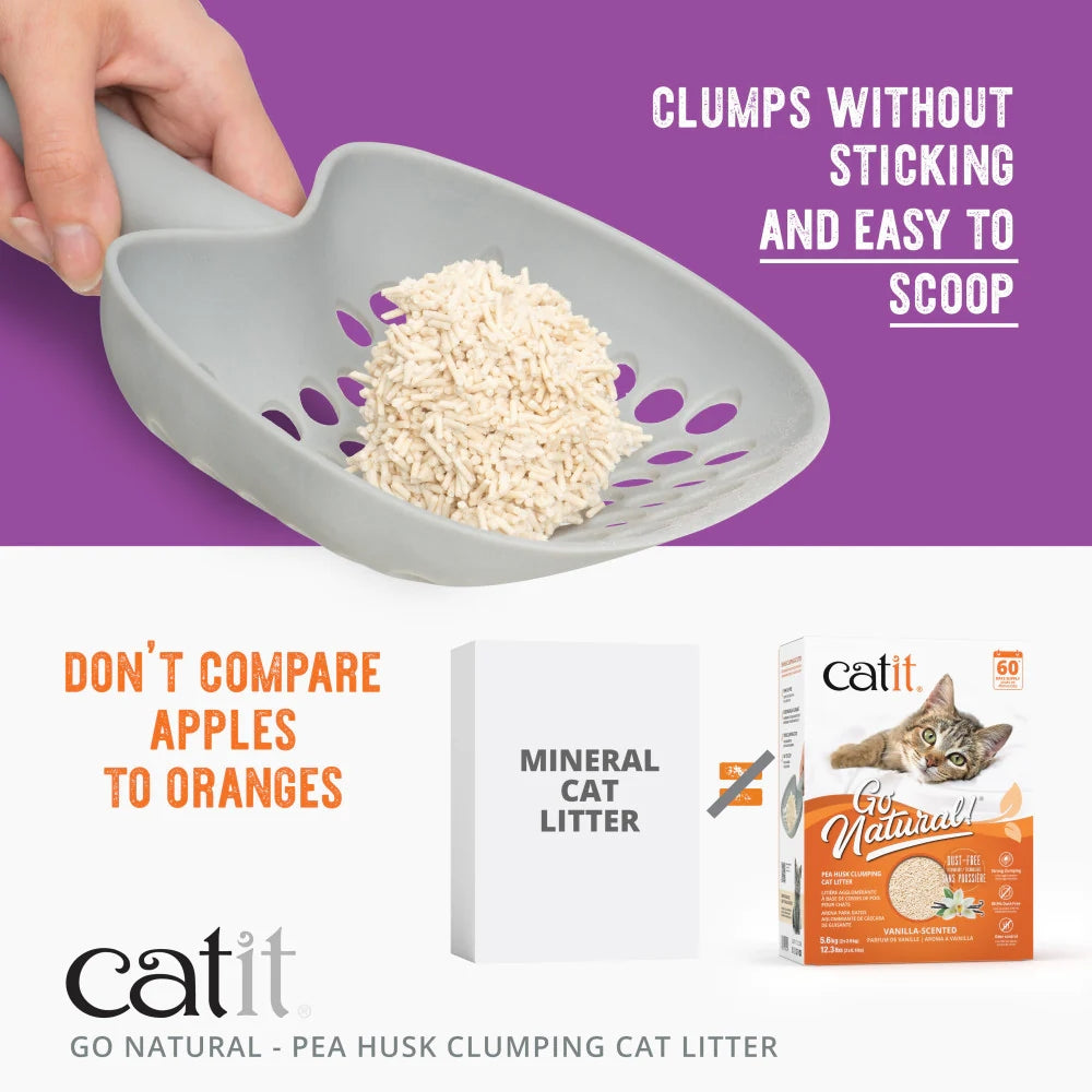 Catit Go Natural! Pea Husk Cat Litter 5.6kg Vanilla
