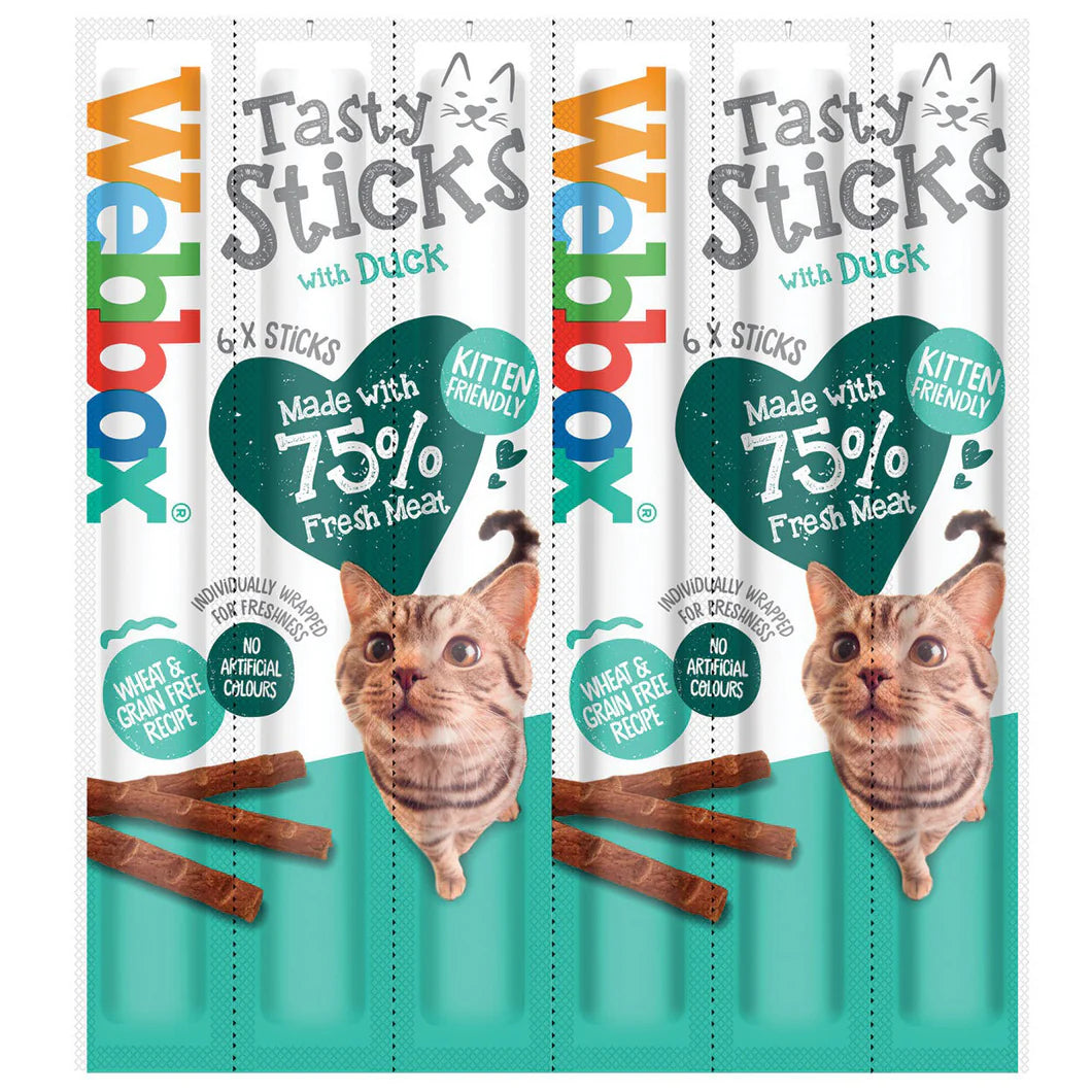 Webbox Tasty Sticks Cat Treats Duck