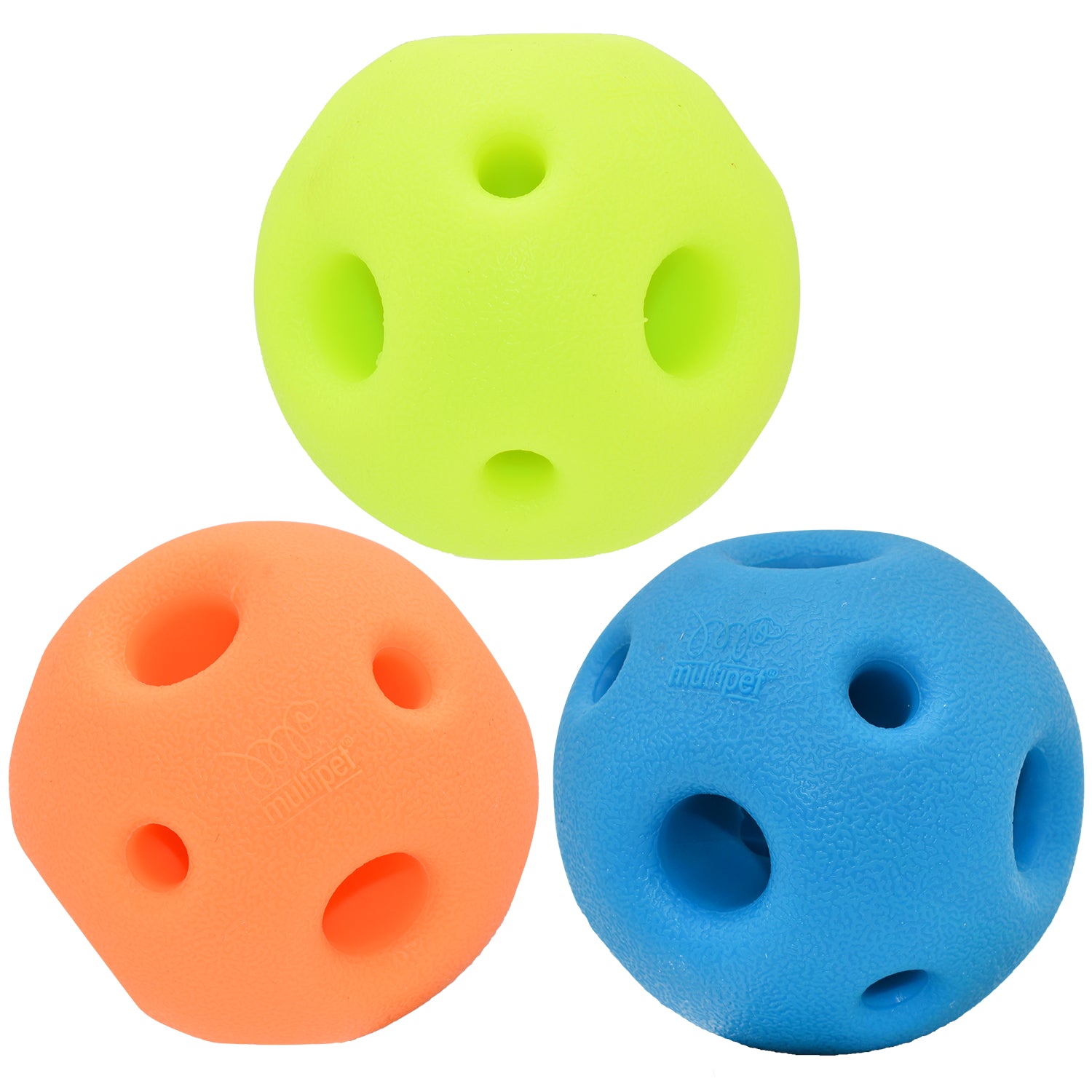 Multipet Breeze Ball Dog Toys | Durable, Lightweight Play Balls 3"