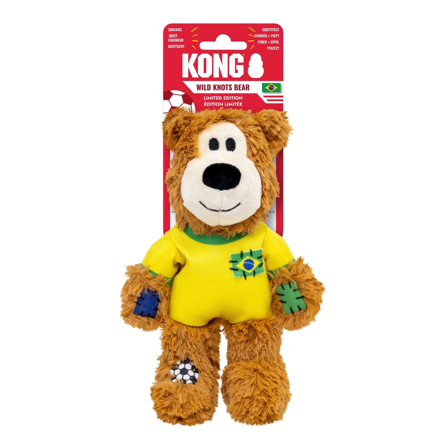 KONG Wild Knots Bear – Brazil Football Limited Edition