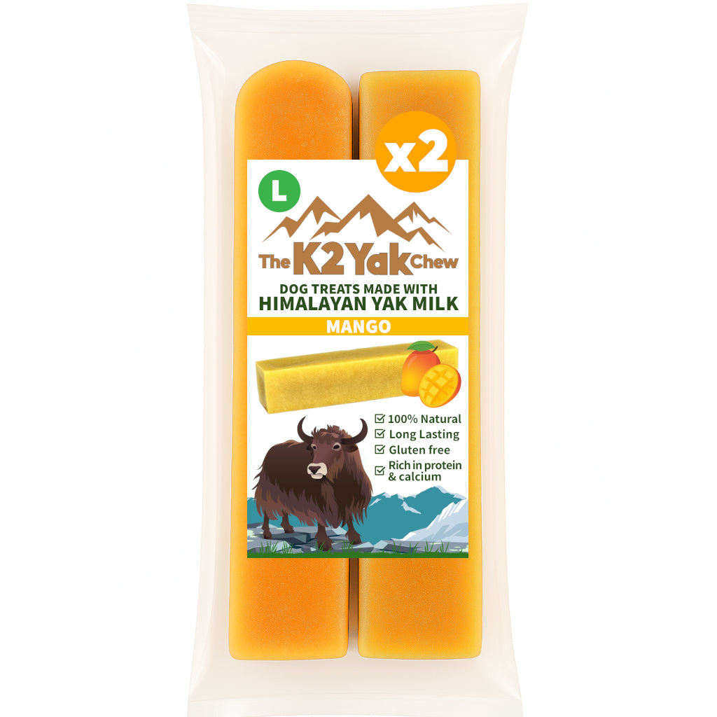 K2 Yak Chews Dog Treats Mango Large