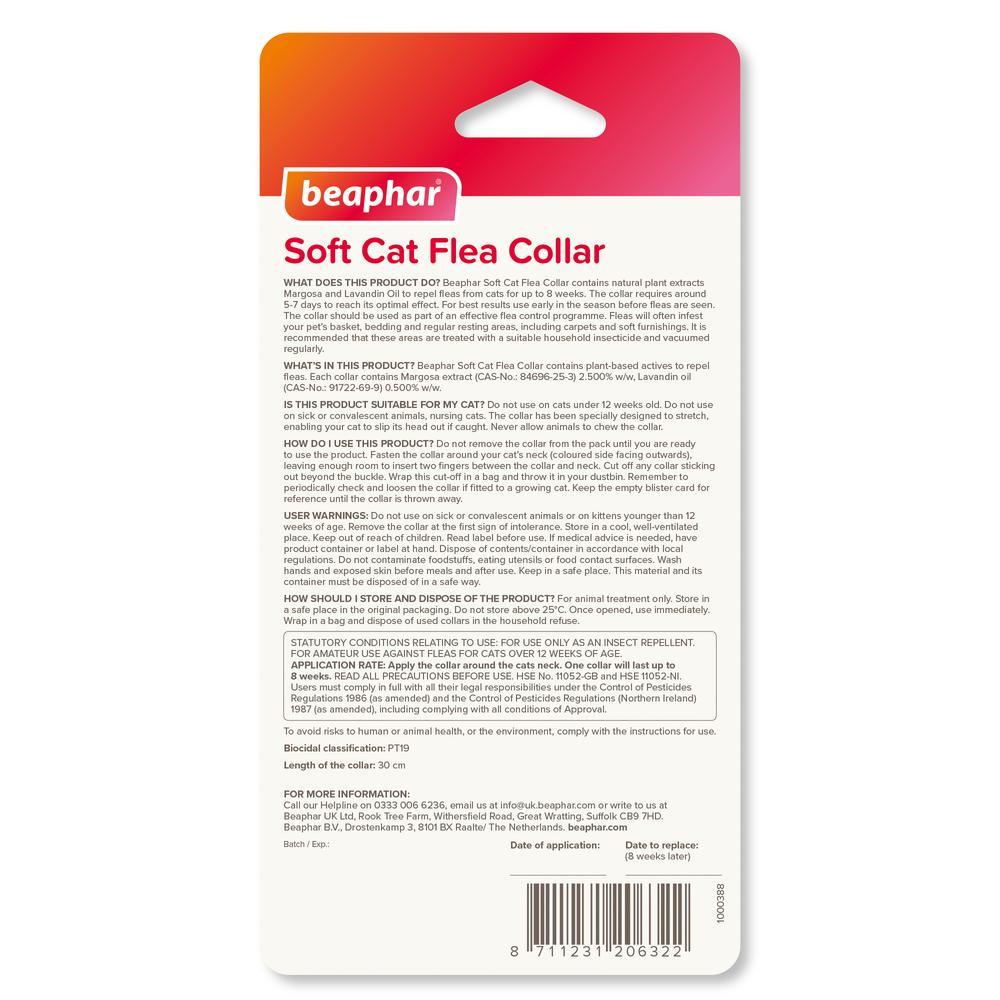 Beaphar Cat Collar Repels Fleas Glitter