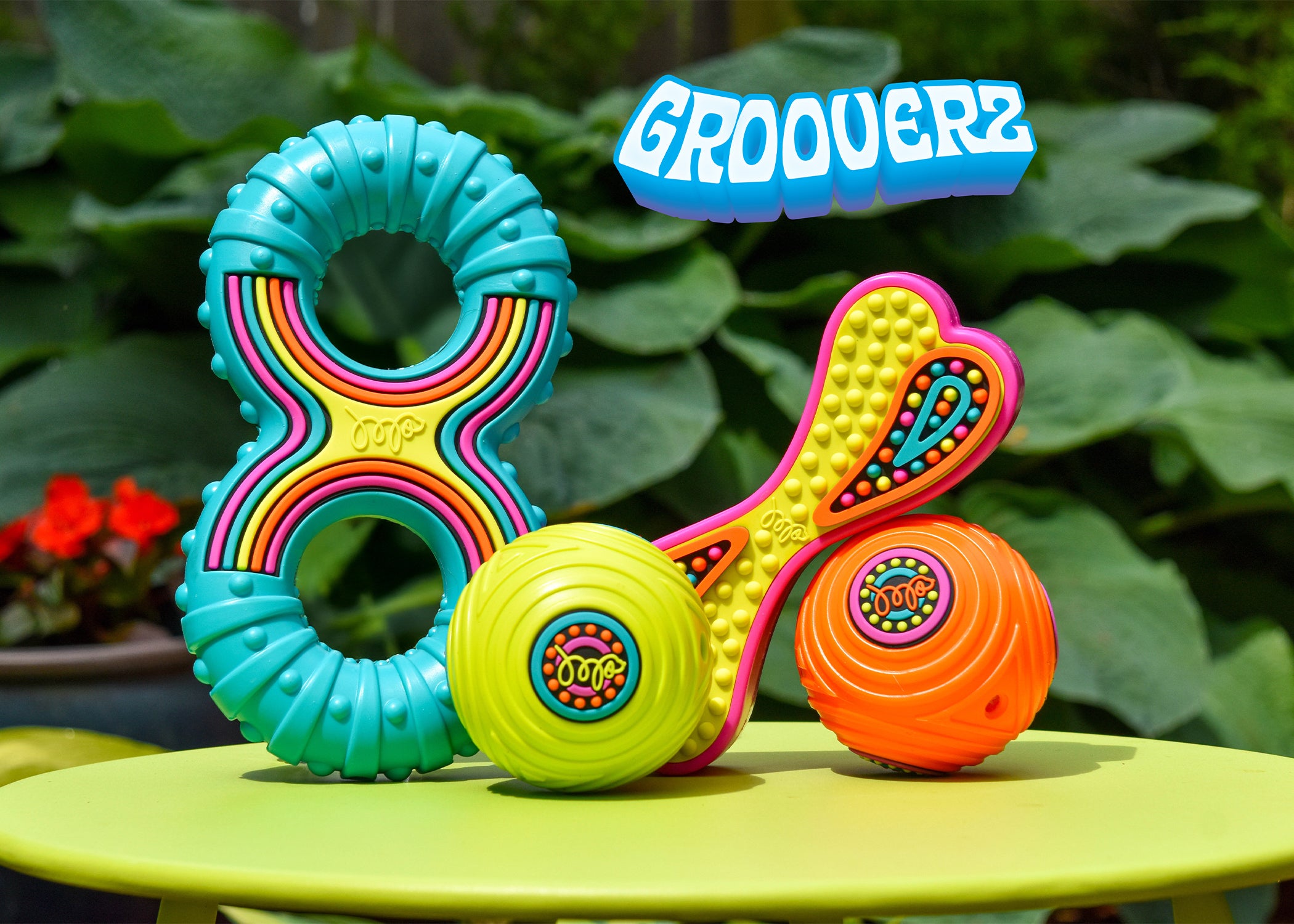 Happy Pet Groovers TPR Rubber Figure of 8 Dog Toy